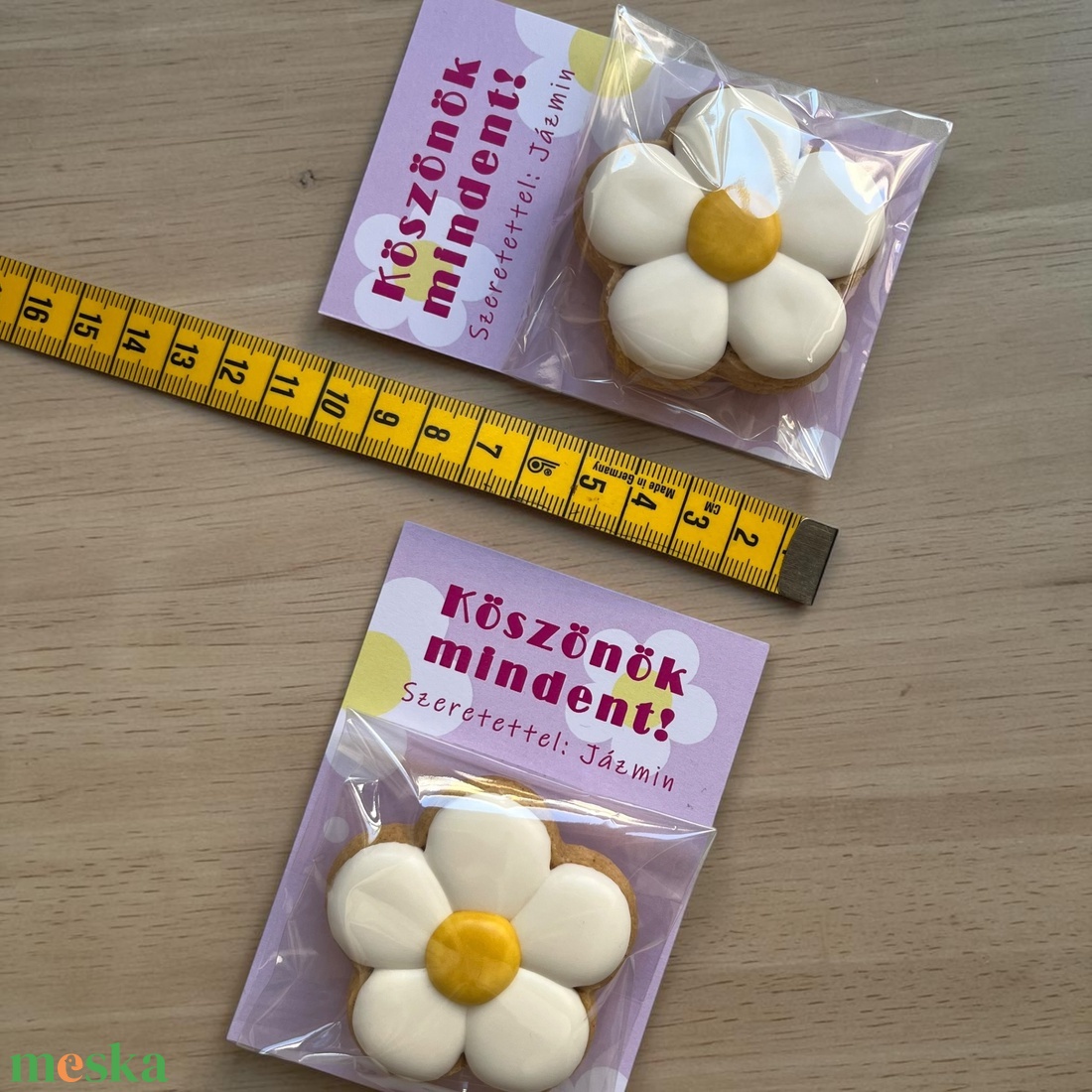 Köszönő margaréta - virágos, köszönő ajándék - mézeskalács örökajándék  - otthon & életmód - dekoráció - dísztárgy - Meska.hu