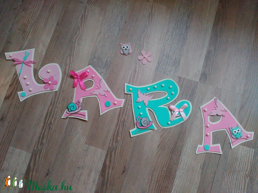LARA 15cm-es  -  Bababetű, nevek, babaváró -  - Meska.hu