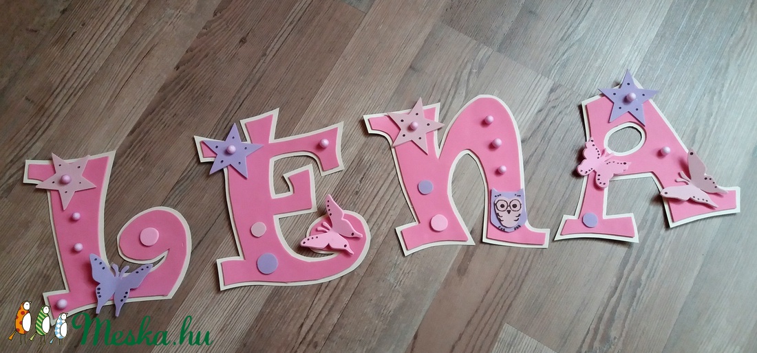 LÉNA 15CM - Bababetű, nevek, babaváró - - Meska.hu LÉNA 15CM - Bababetű, nevek, babaváró - - Meska.hu