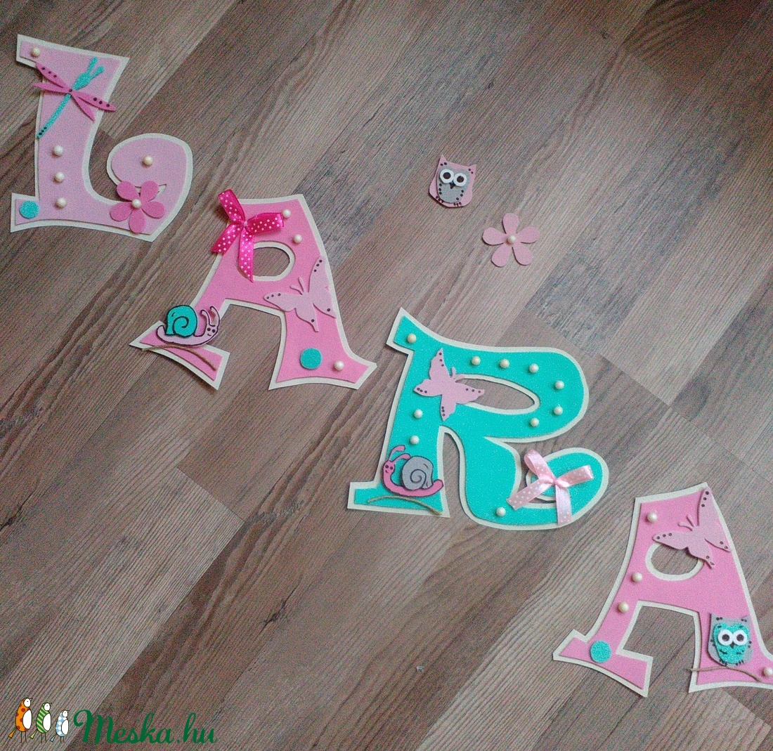 LARA 15cm-es  -  Bababetű, nevek, babaváró -  - Meska.hu