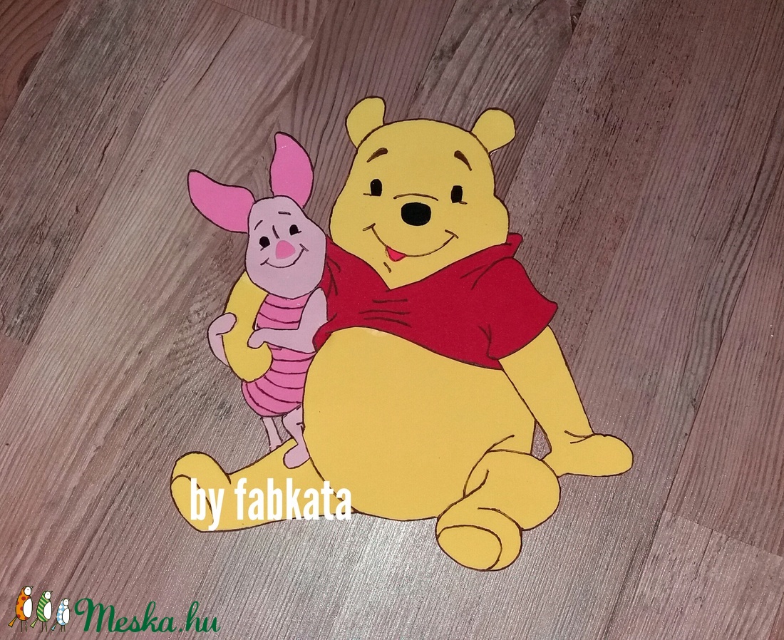 Micimackó falmatrica, dekorgumi falidísz -  - Meska.hu