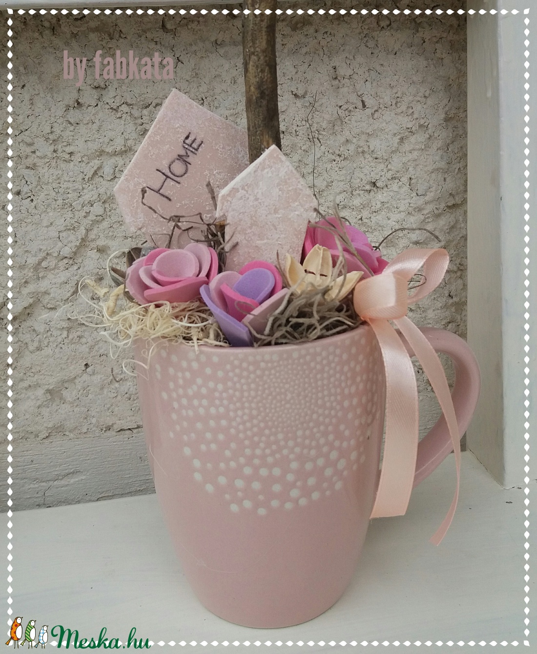 Romantikus virágfa - tavaszfa - asztaldísz -  - Meska.hu