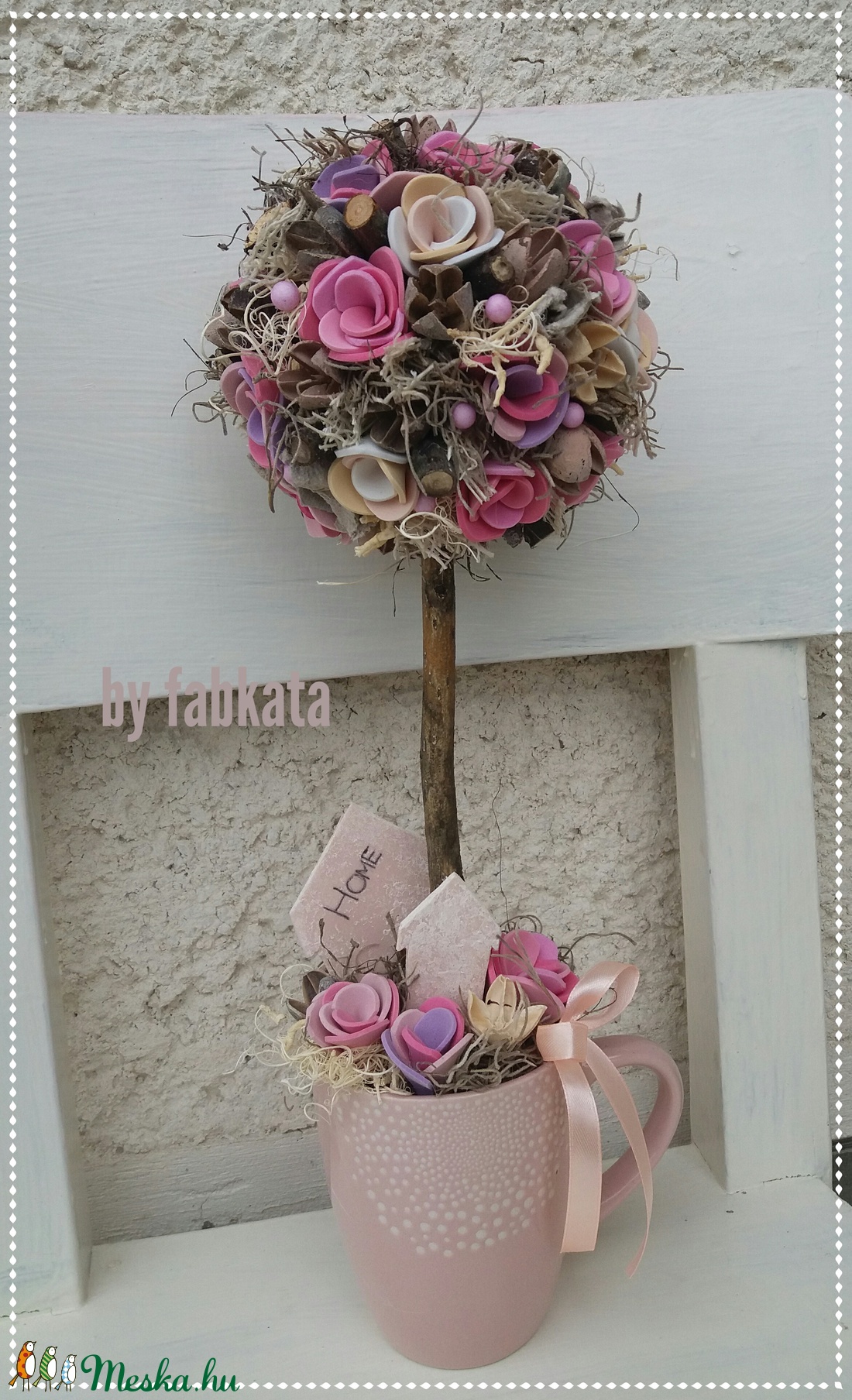 Romantikus virágfa - tavaszfa - asztaldísz -  - Meska.hu