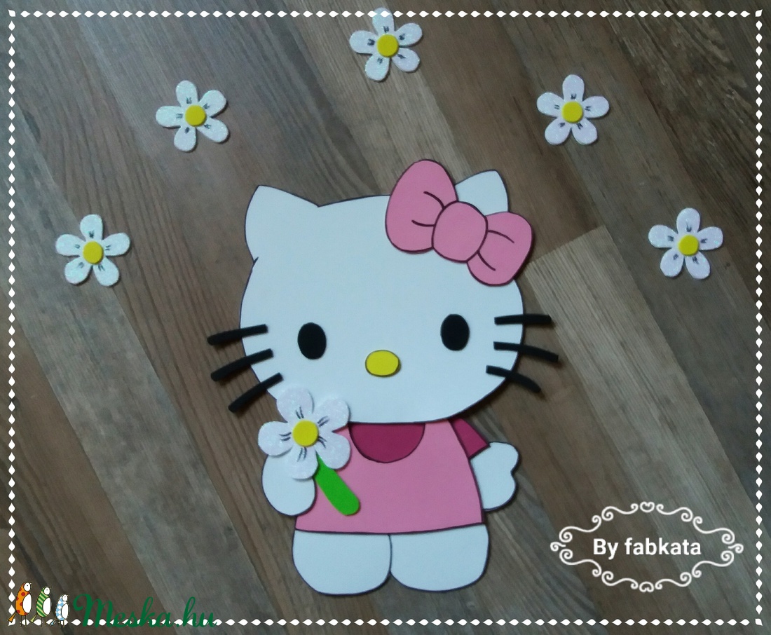 Hello Kitty dekorgumi falmatrica -  - Meska.hu
