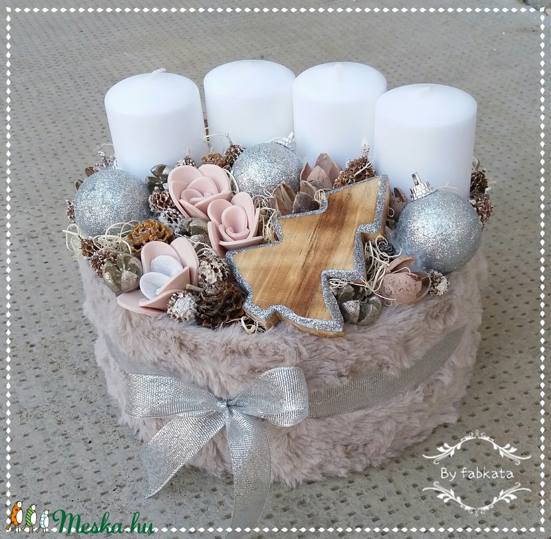 Winter Fashion adventi box karácsonyi asztaldísz doboz -  - Meska.hu