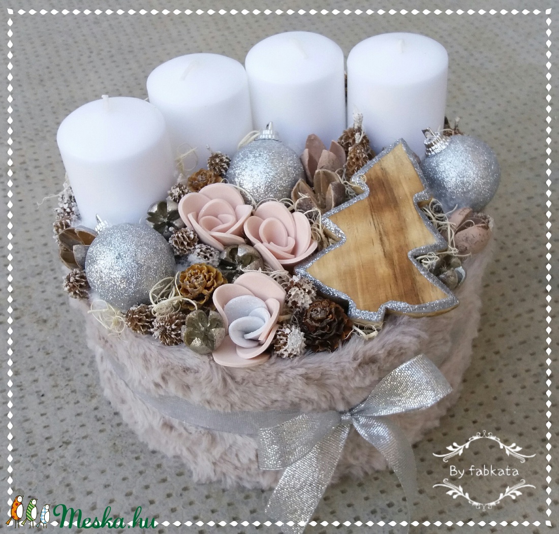 Winter Fashion adventi box karácsonyi asztaldísz doboz -  - Meska.hu