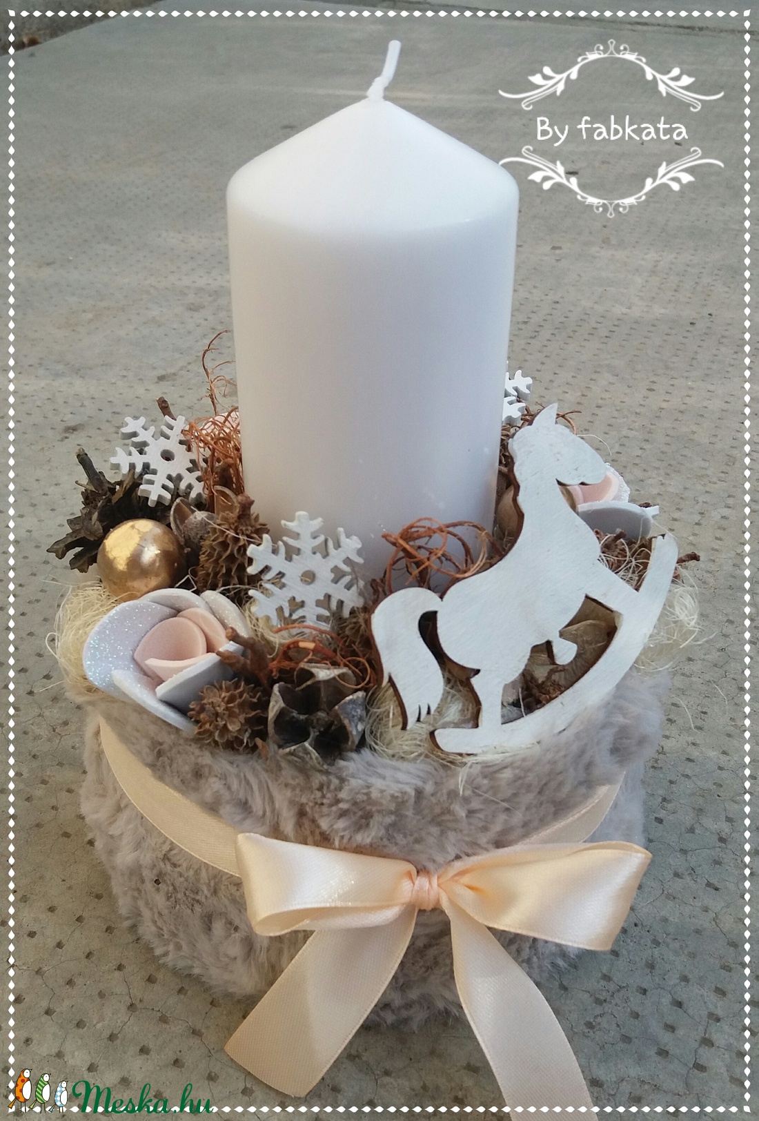 Winter Fashion adventi box karácsonyi asztaldísz doboz -  - Meska.hu