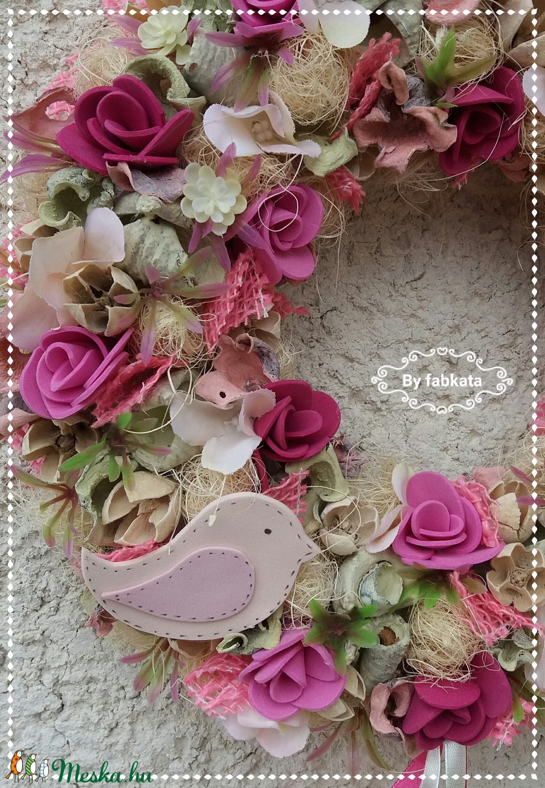 Tavaszi szél ajtódísz  kopogtató  -  - Meska.hu