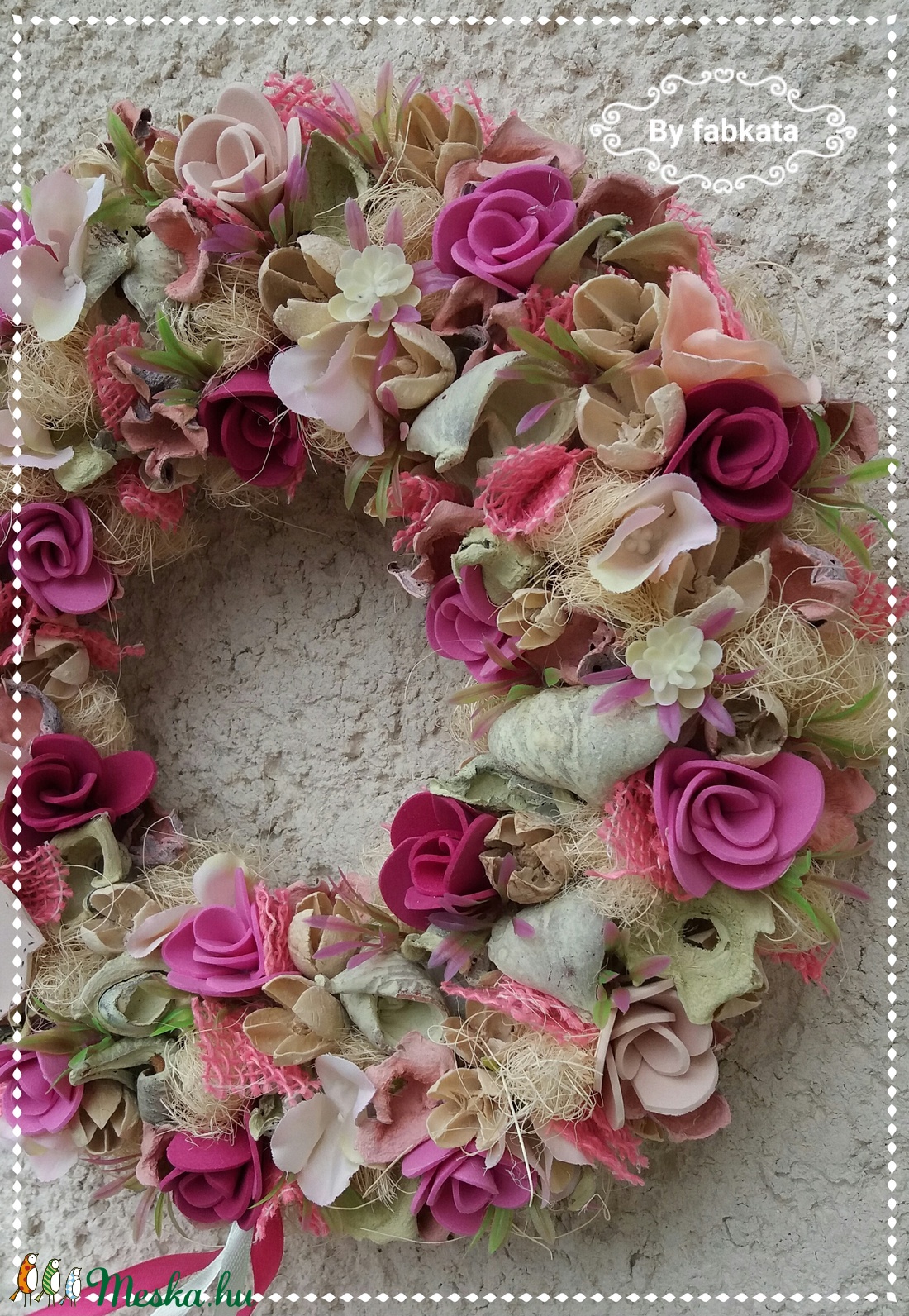 Tavaszi szél ajtódísz  kopogtató  -  - Meska.hu