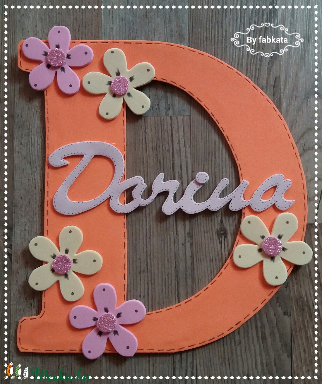 Névtábla Dorka, Dorina névhez dekorgumi dekor - otthon & életmód - dekoráció - Meska.hu Névtábla Dorka, Dorina névhez dekorgumi dekor - otthon & életmód - dekoráció - Meska.hu