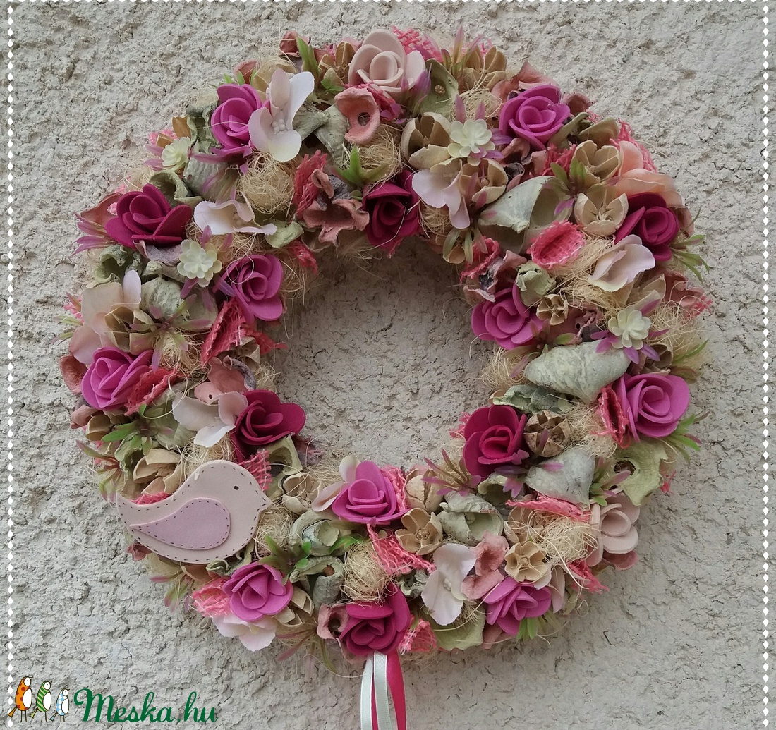 Tavaszi szél ajtódísz  kopogtató  -  - Meska.hu