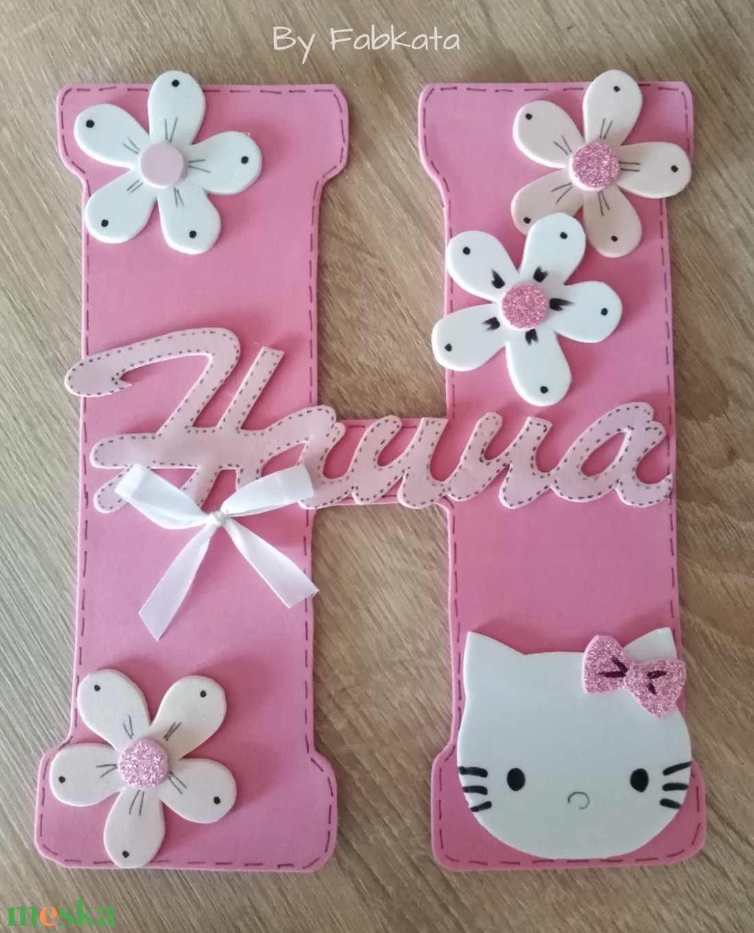 Névtábla  Hanna névhez dekorgumi betű dekor - otthon & életmód - dekoráció - fali és függő dekoráció - betű & név - Meska.hu