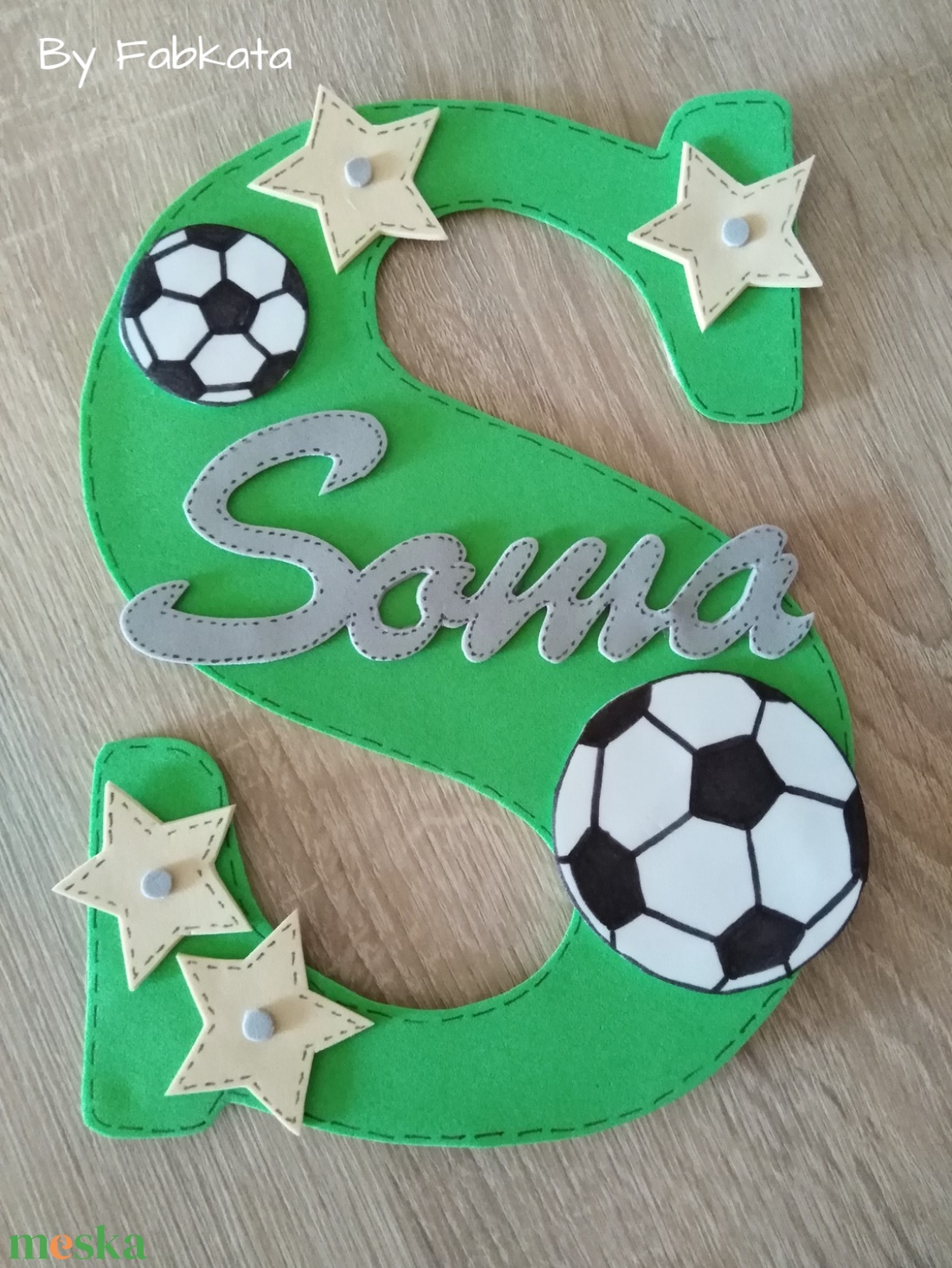 Névtábla Soma névhez dekorgumi betű dekor - otthon & életmód - dekoráció - Meska.hu