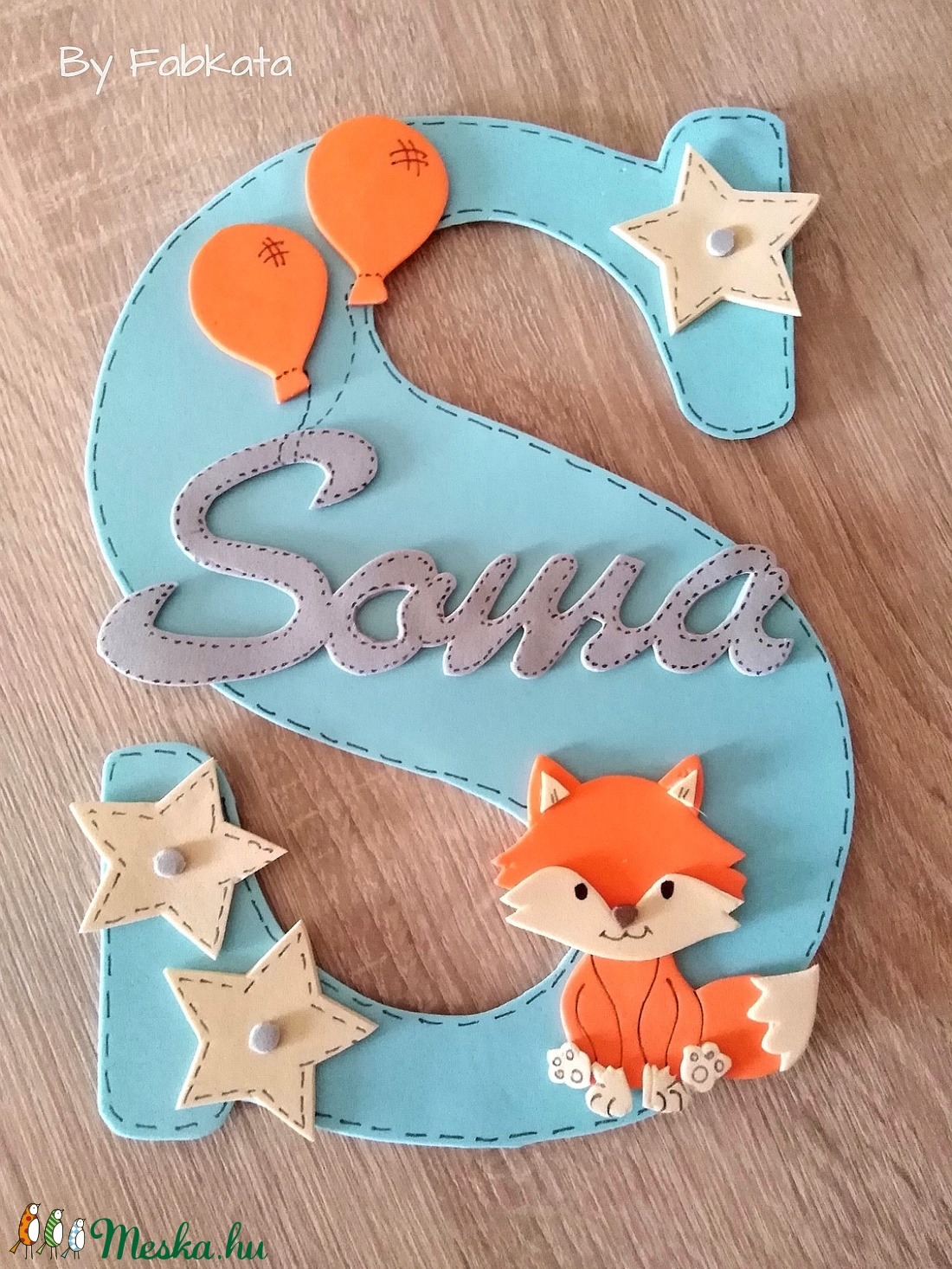 Névtábla Soma névhez dekorgumi betű dekor - otthon & életmód - dekoráció - Meska.hu