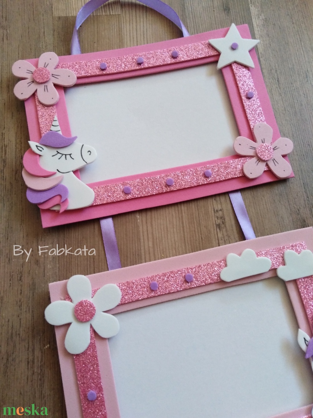 Unikornis póni stílúsú dekorgumi képtartó képkeret -  - Meska.hu