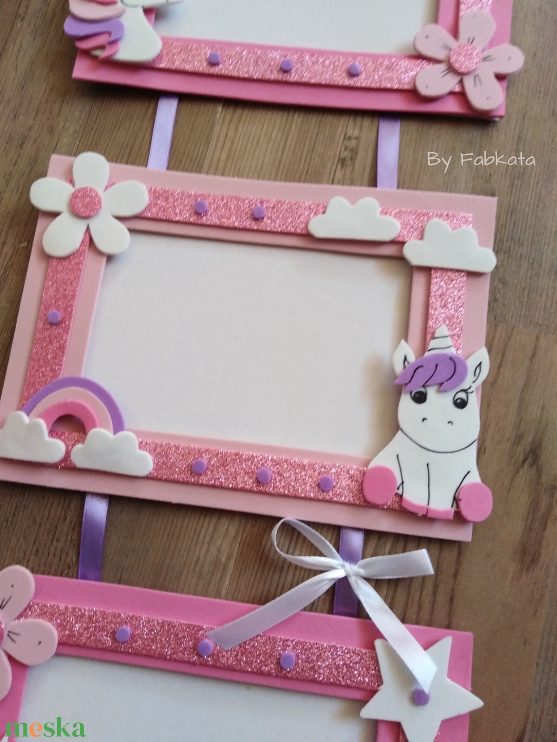 Unikornis póni stílúsú dekorgumi képtartó képkeret -  - Meska.hu