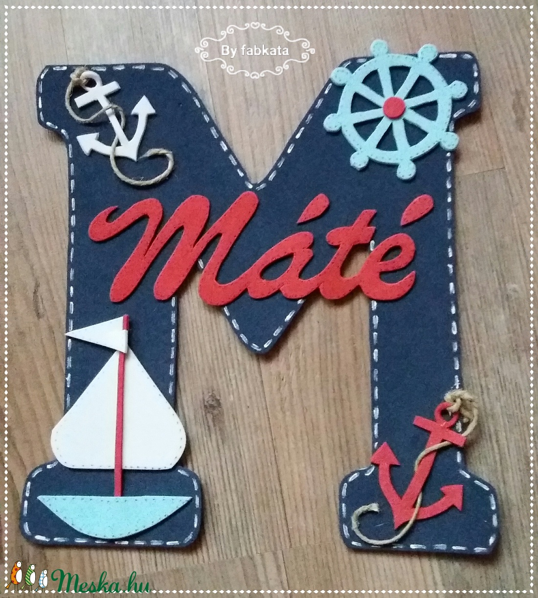 Névtábla Máté névvel dekorgumi betű dekor - otthon & életmód - dekoráció - Meska.hu