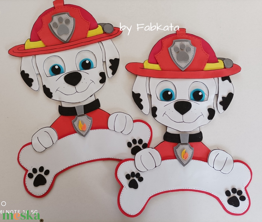 Mancs őrjárat fiú kutyis névtábla  Paw Patrol dekorgumi névtábla  - otthon & életmód - dekoráció - fali és függő dekoráció - betű & név - Meska.hu