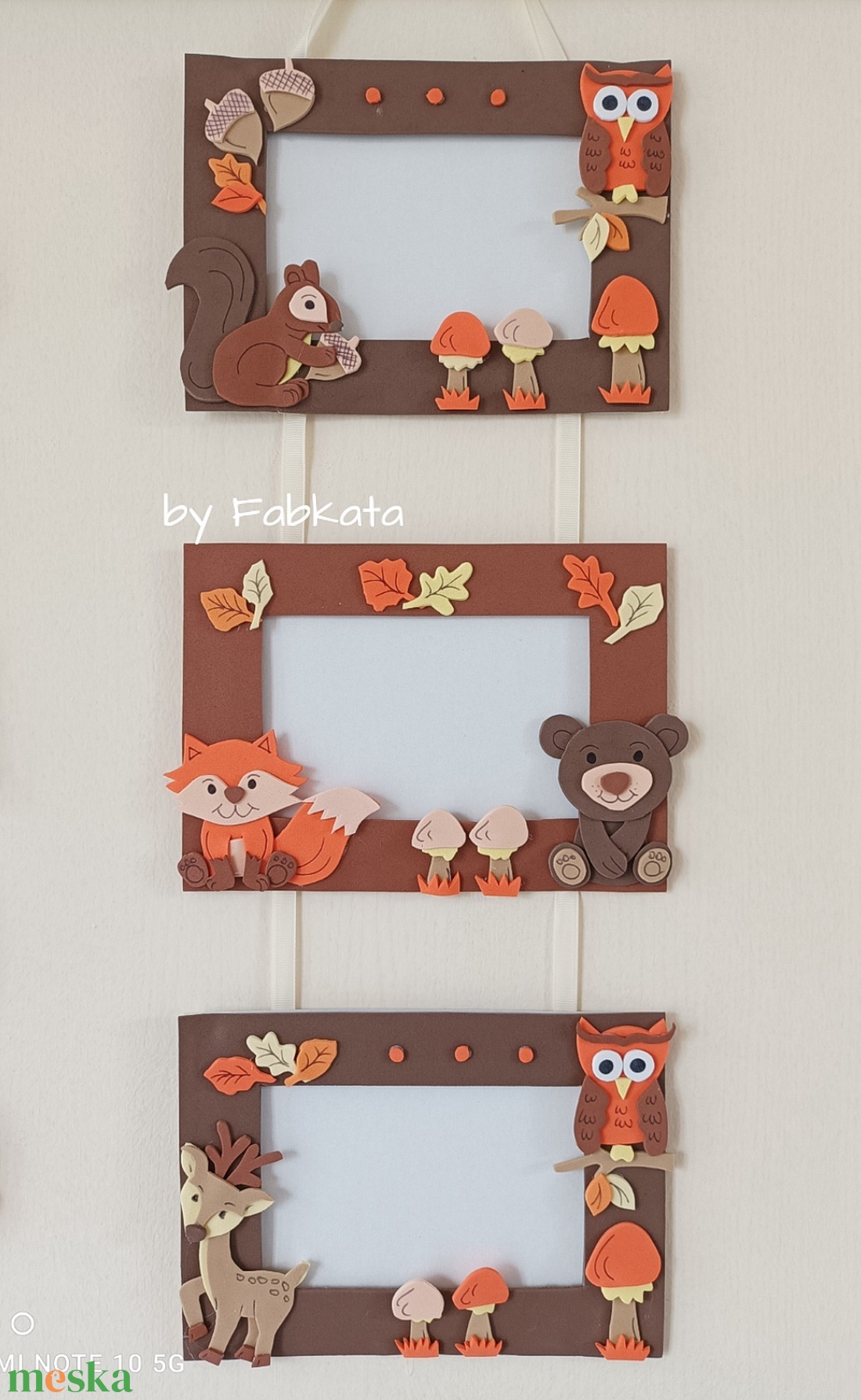 Erdeiállatos dekorgumi képtartó képkeret - otthon & életmód - dekoráció - kép & falikép - képkeret - Meska.hu