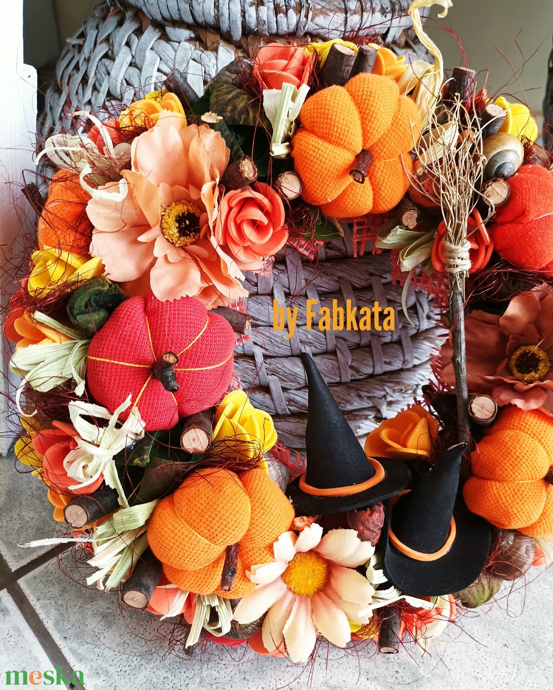 Boszorkányos őszi ajtódísz 24cm kopogtató - otthon & életmód - dekoráció - halloween - halloweeni ajtódíszek és ablakdíszek - Meska.hu Boszorkányos őszi ajtódísz 24cm kopogtató - otthon & életmód - dekoráció - halloween - halloweeni ajtódíszek és ablakdíszek - Meska.hu