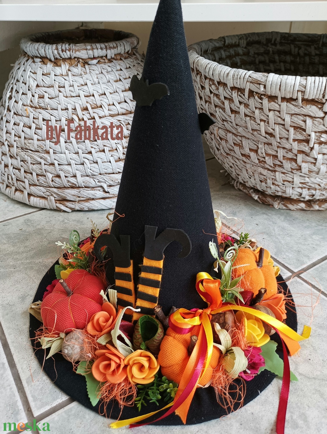 Boszorkány kalap tökös őszi asztaldísz dekoráció - otthon & életmód - dekoráció - halloween - halloweeni dekoráció - Meska.hu Boszorkány kalap tökös őszi asztaldísz dekoráció - otthon & életmód - dekoráció - halloween - halloweeni dekoráció - Meska.hu