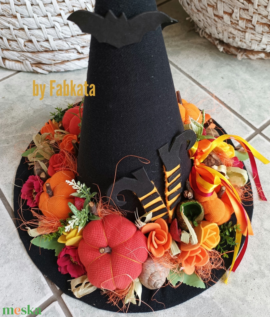 Boszorkány kalap tökös őszi asztaldísz dekoráció - otthon & életmód - dekoráció - halloween - halloweeni dekoráció - Meska.hu Boszorkány kalap tökös őszi asztaldísz dekoráció - otthon & életmód - dekoráció - halloween - halloweeni dekoráció - Meska.hu