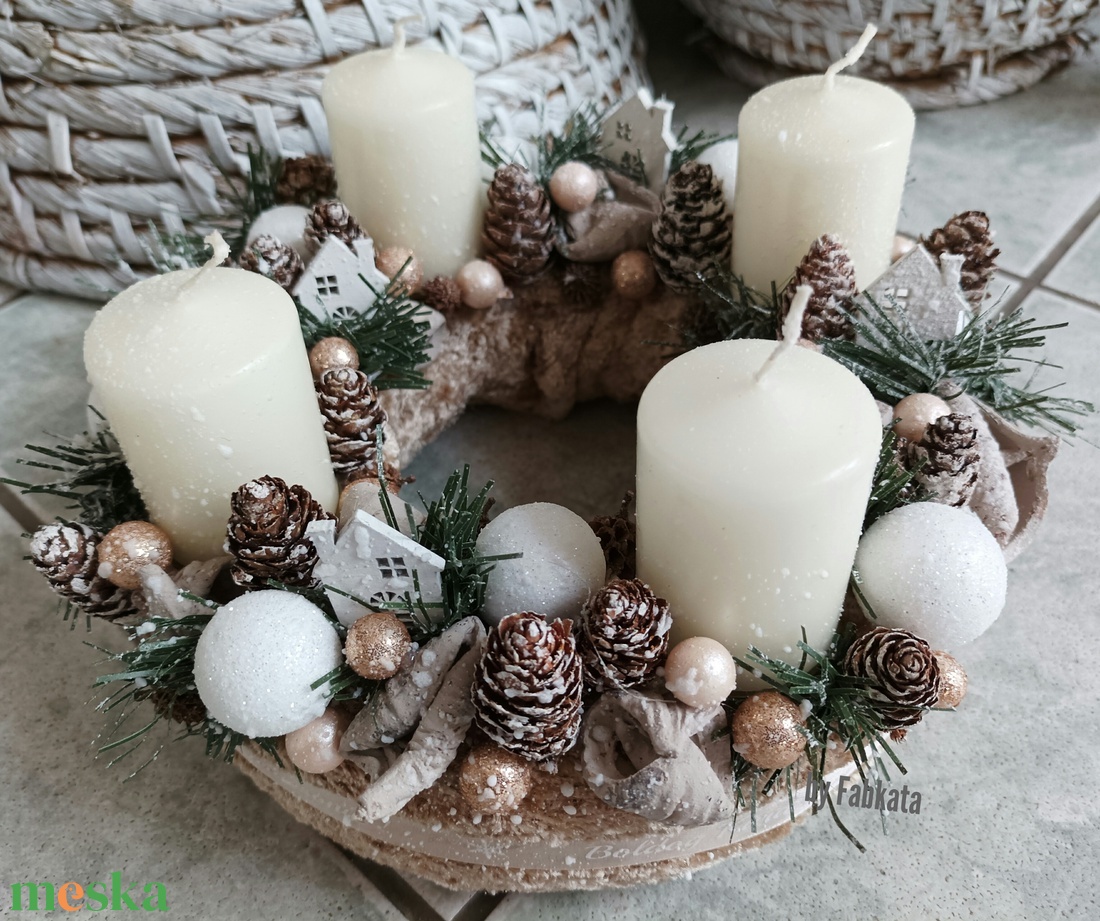 Pasztell színű adventi karácsonyi koszorú  - karácsony - adventi díszek - adventi koszorú - Meska.hu Pasztell színű adventi karácsonyi koszorú  - karácsony - adventi díszek - adventi koszorú - Meska.hu