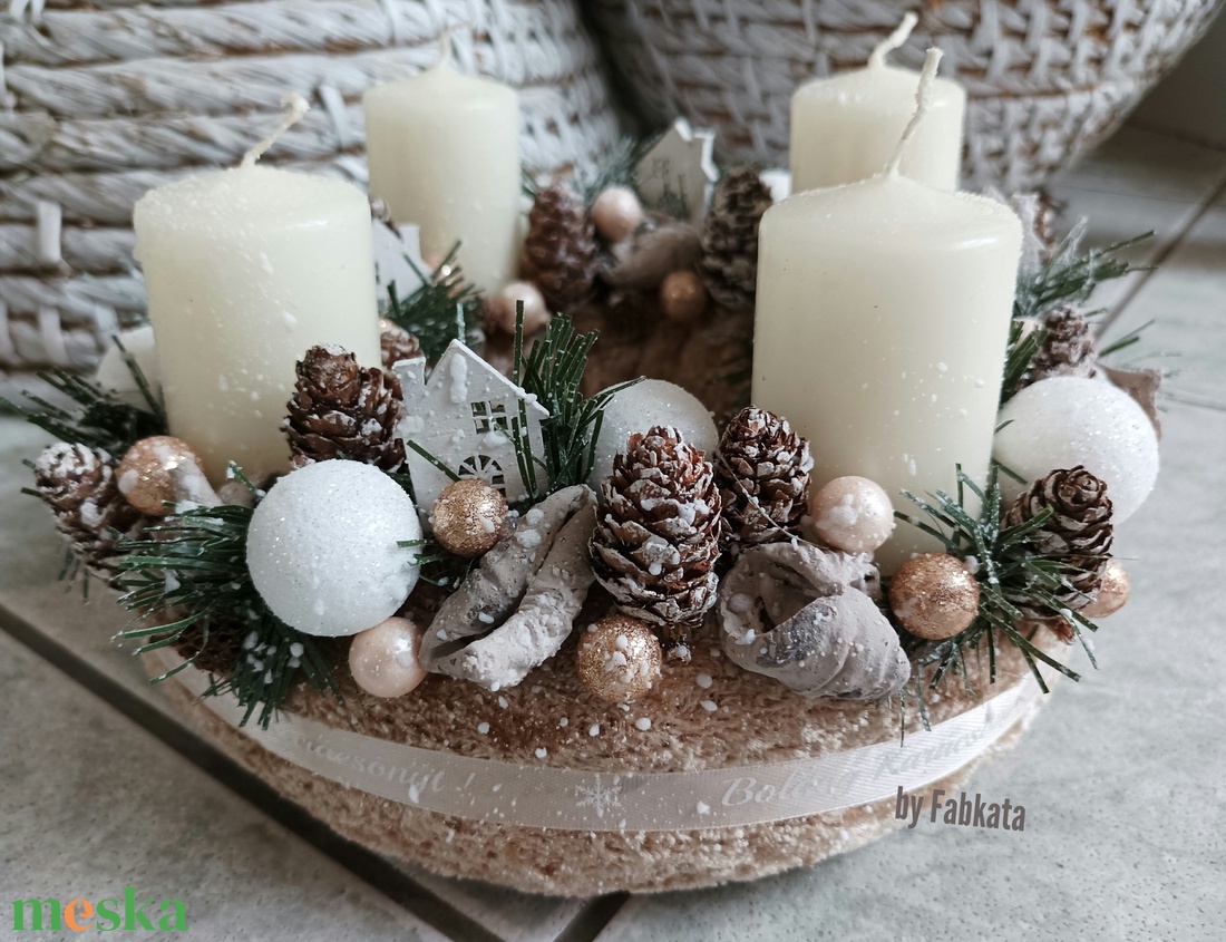 Pasztell színű adventi karácsonyi koszorú  - karácsony - adventi díszek - adventi koszorú - Meska.hu Pasztell színű adventi karácsonyi koszorú  - karácsony - adventi díszek - adventi koszorú - Meska.hu