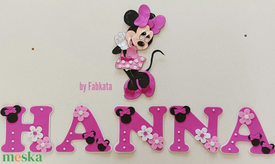 Minnie egér dekorgumi falmatrica babanév névtábla betű - otthon & életmód - dekoráció - fali és függő dekoráció - betű & név - Meska.hu Minnie egér dekorgumi falmatrica babanév névtábla betű - otthon & életmód - dekoráció - fali és függő dekoráció - betű & név - Meska.hu