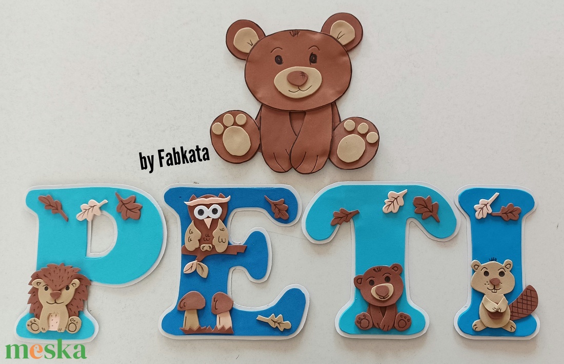 Erdei állatos babanév 15cm babalátogatóba falmatrica - otthon & életmód - dekoráció - fali és függő dekoráció - betű & név - Meska.hu Erdei állatos babanév 15cm babalátogatóba falmatrica - otthon & életmód - dekoráció - fali és függő dekoráció - betű & név - Meska.hu