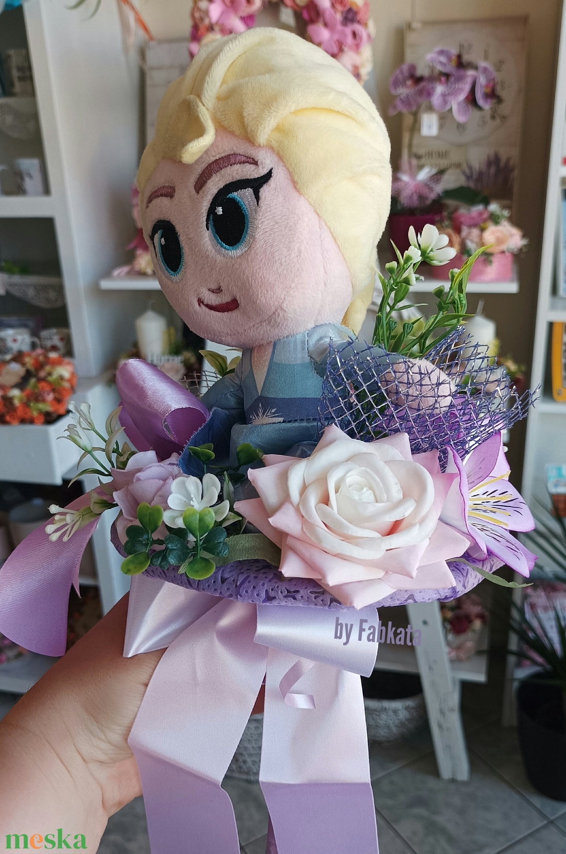 Elza Frozen jégvarázs ovis ballagási csokor ajándék plüss  - otthon & életmód - dekoráció - Meska.hu