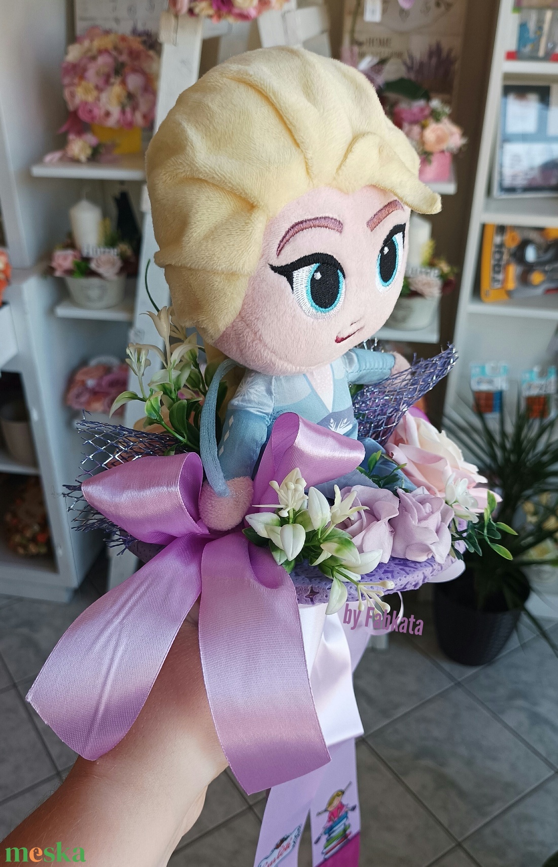 Elza Frozen jégvarázs ovis ballagási csokor ajándék plüss  - otthon & életmód - dekoráció - Meska.hu