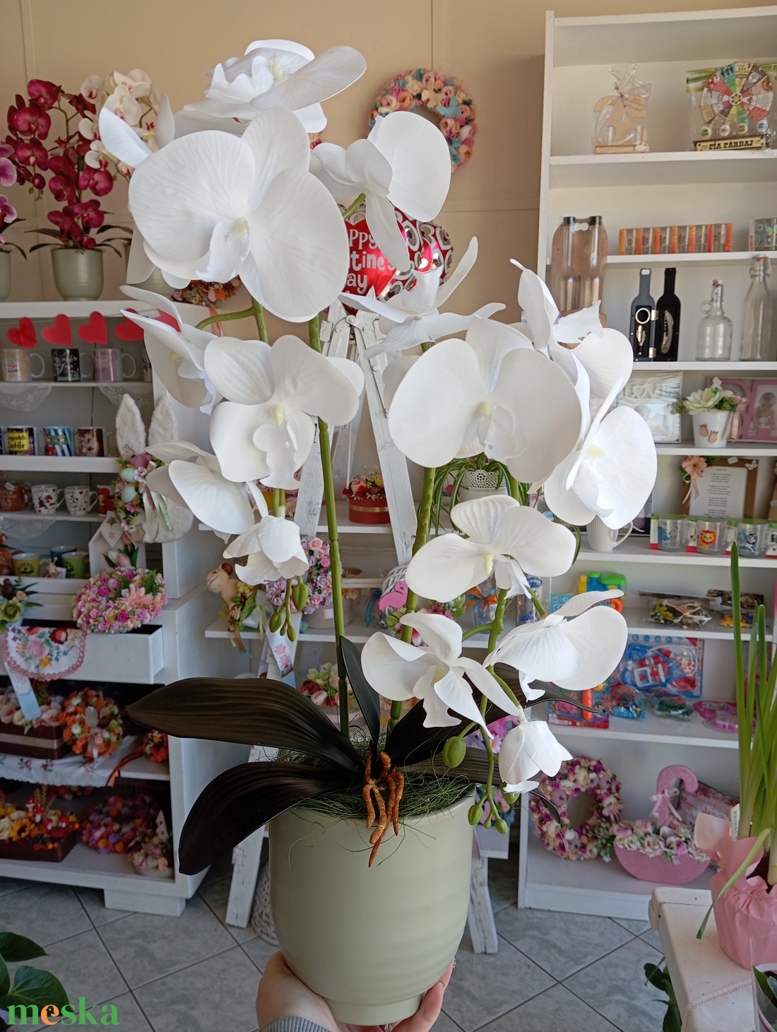 Örök orchidea gondozás mentes virág - otthon & lakás - dekoráció - asztal és polc dekoráció - asztaldísz - Meska.hu