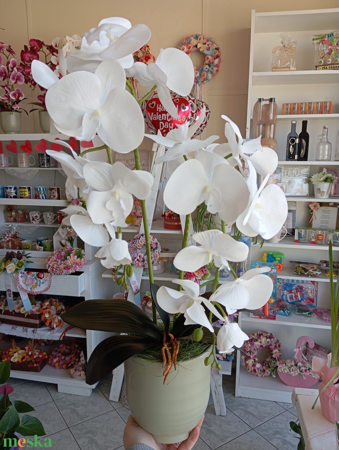 Örök orchidea gondozás mentes virág - otthon & lakás - dekoráció - asztal és polc dekoráció - asztaldísz - Meska.hu