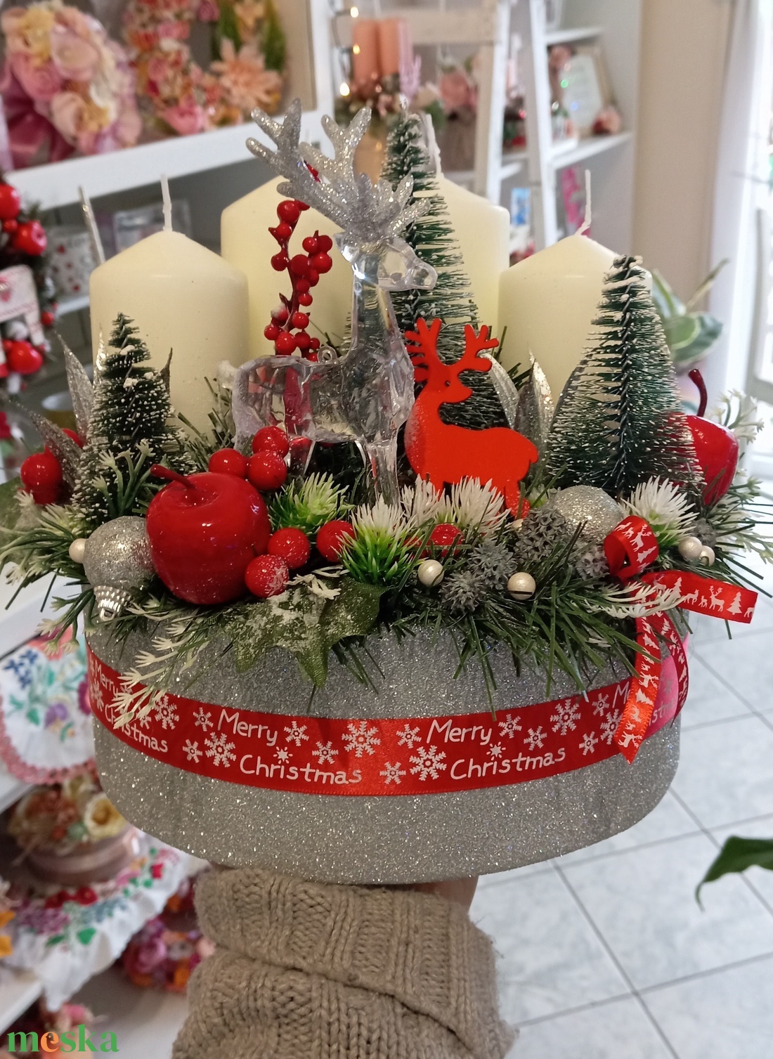 Adventi karácsonyi koszorú   - karácsony - adventi díszek - adventi koszorú - Meska.hu Adventi karácsonyi koszorú   - karácsony - adventi díszek - adventi koszorú - Meska.hu