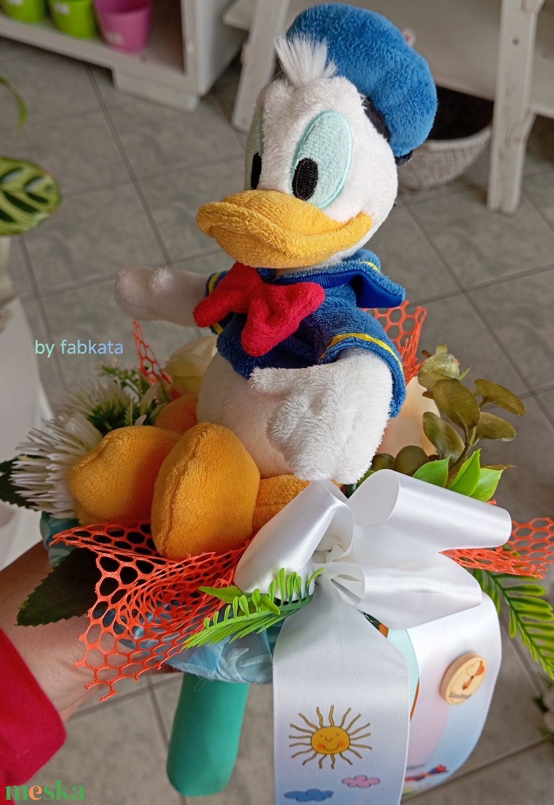 Donald kacsa ovis ballagási csokor kisfiúknak - otthon & életmód - dekoráció - virágdísz és tartó - csokor & virágdísz - Meska.hu Donald kacsa ovis ballagási csokor kisfiúknak - otthon & életmód - dekoráció - virágdísz és tartó - csokor & virágdísz - Meska.hu