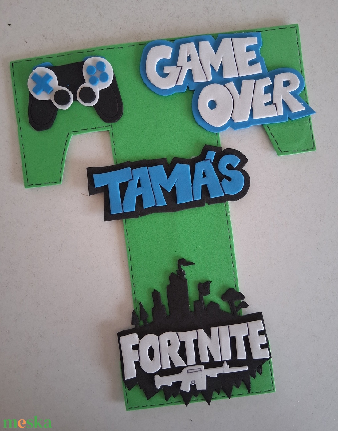 Dekorgumi babanév dekor falmatrica  - otthon & életmód - dekoráció - fali és függő dekoráció - betű & név - Meska.hu