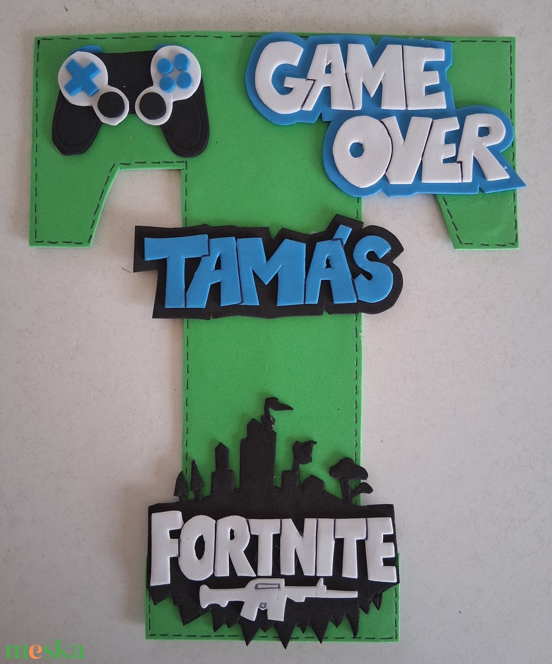 Dekorgumi babanév dekor falmatrica  - otthon & életmód - dekoráció - fali és függő dekoráció - betű & név - Meska.hu