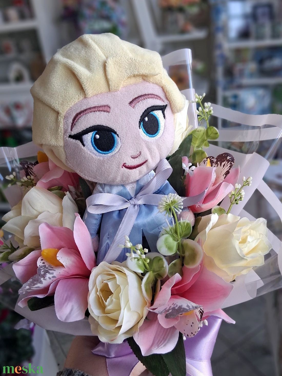 Elza Frozen ovis ballagási csokor - otthon & életmód - virágdekoráció - virágok - virágcsokor - Meska.hu