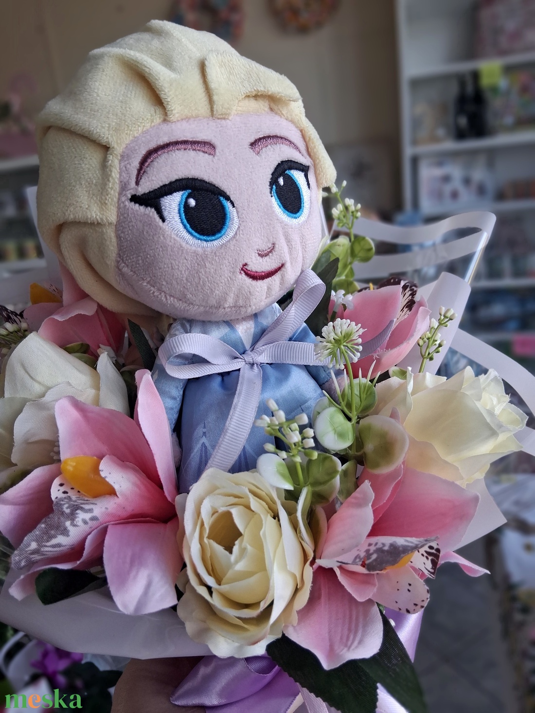 Elza Frozen ovis ballagási csokor - otthon & életmód - virágdekoráció - virágok - virágcsokor - Meska.hu