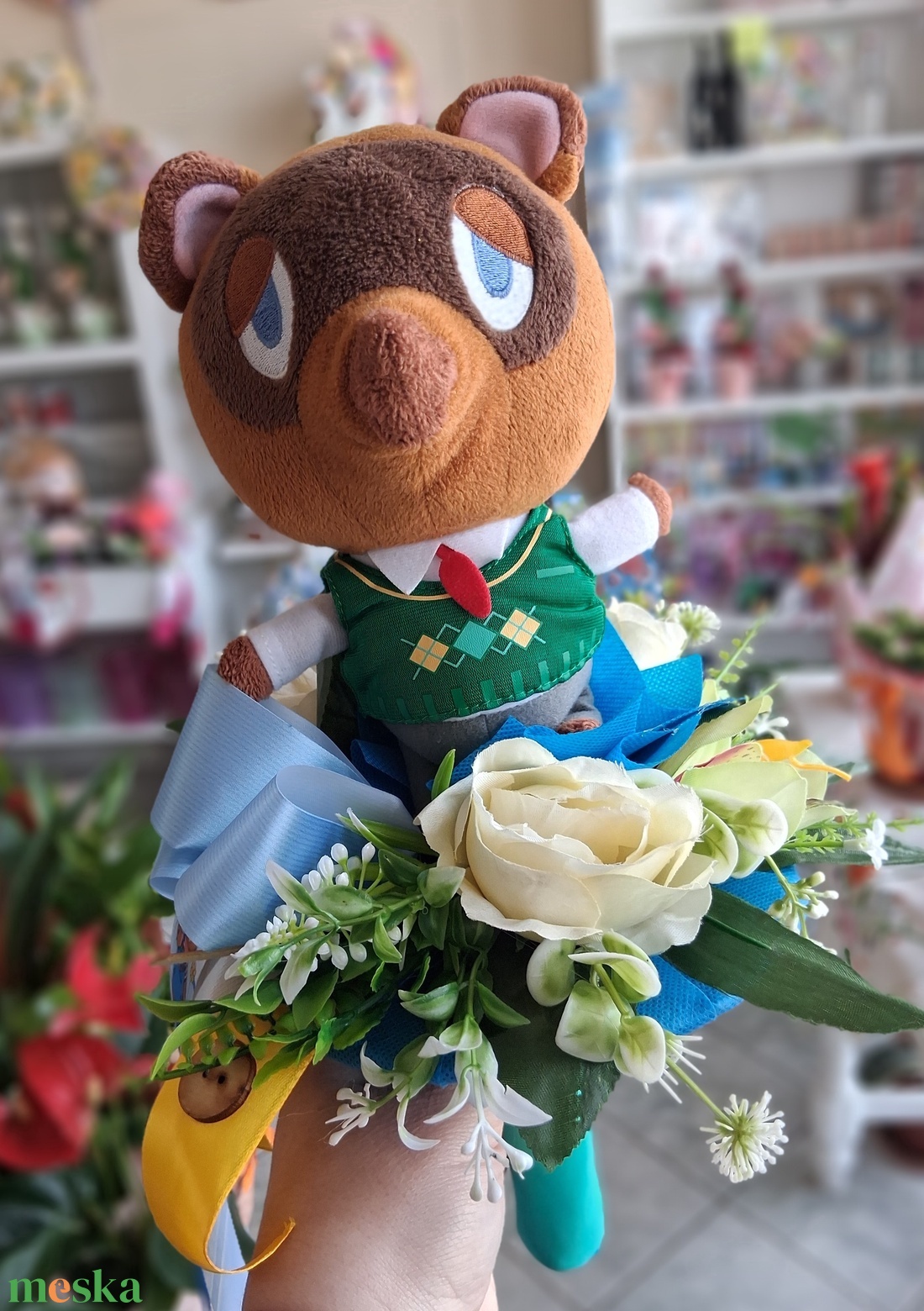 Kisfiú ovis ballagási csokor Tom Nook - otthon & életmód - virágdekoráció - virágok - virágcsokor - Meska.hu