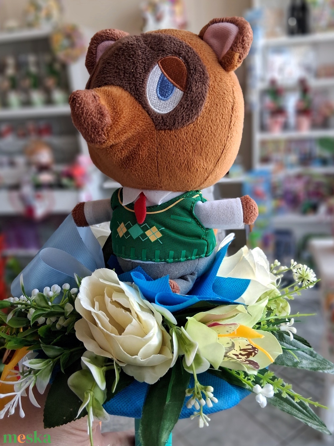 Kisfiú ovis ballagási csokor Tom Nook - otthon & életmód - virágdekoráció - virágok - virágcsokor - Meska.hu