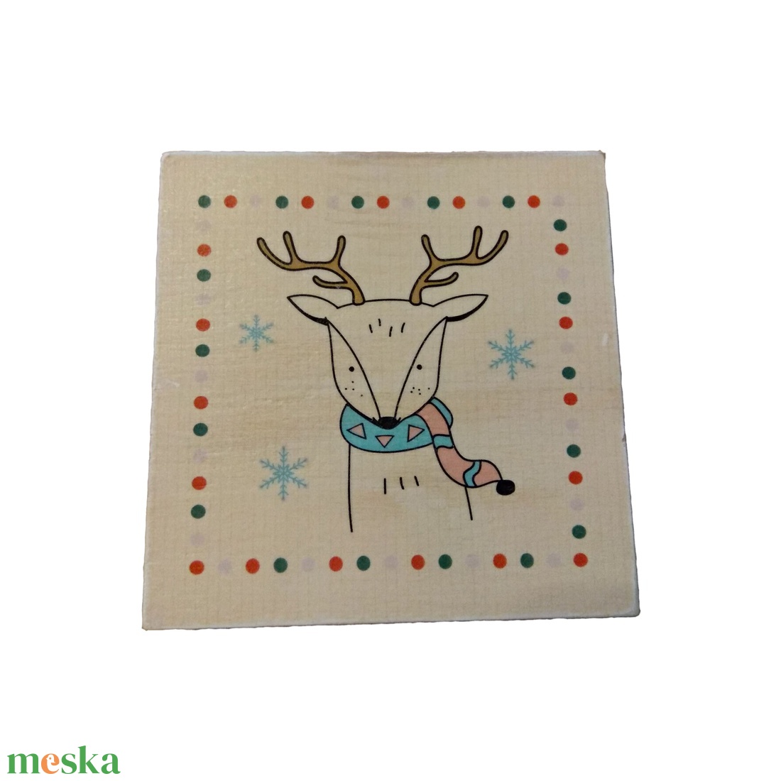 Mini fa dekoráció / Szarvas - karácsony - karácsonyi lakásdekoráció - karácsonyi lakásdíszek - Meska.hu