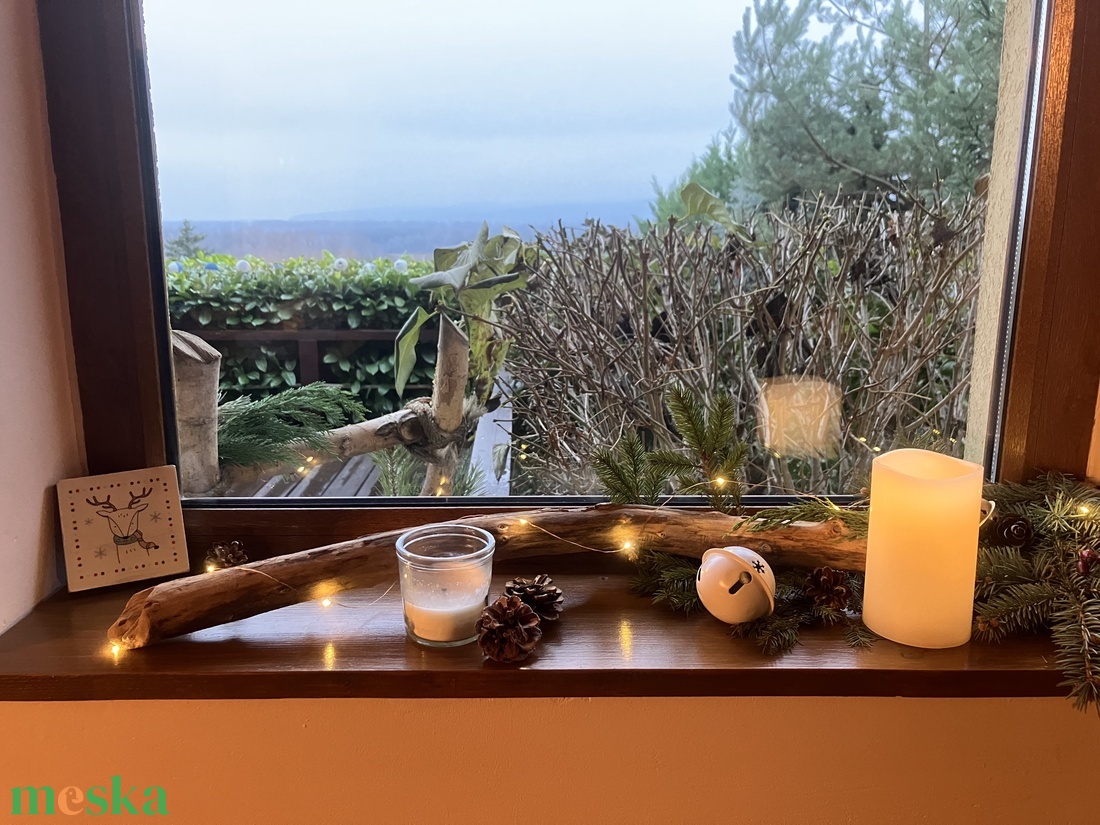 Mini fa dekoráció / Szarvas - karácsony - karácsonyi lakásdekoráció - karácsonyi lakásdíszek - Meska.hu