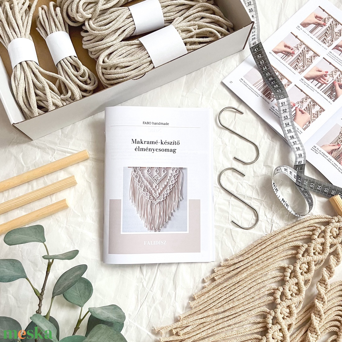 DIY Makramé Falidísz készítő csináld magad csomag - diy (csináld magad) - egységcsomag - Meska.hu