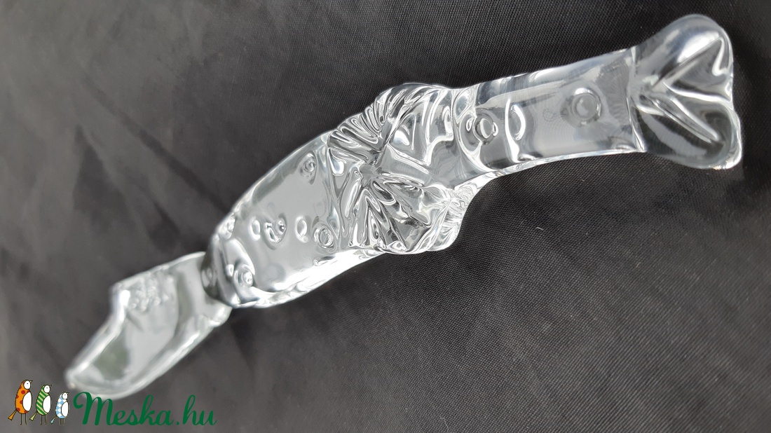 Üveg bicska. Halas. 2. - otthon & életmód - dekoráció - dísztárgy - Meska.hu