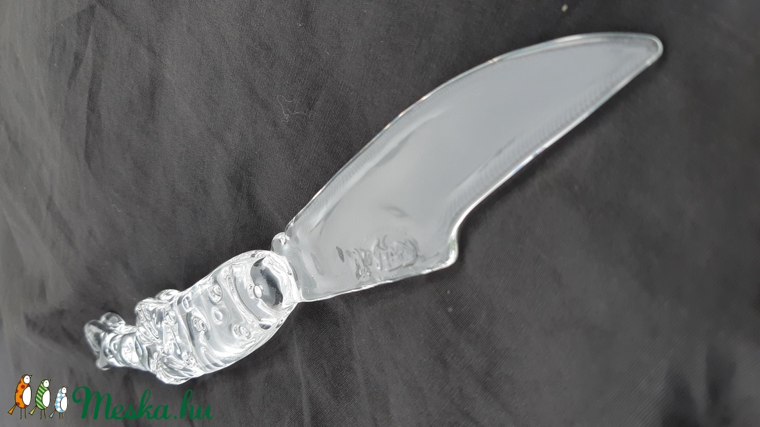 Üveg bicska. Halas. 2. - otthon & életmód - dekoráció - dísztárgy - Meska.hu