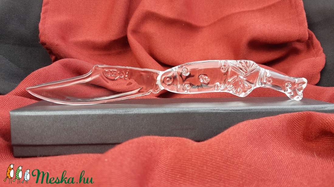 Üveg bicska. Halas. 2. - otthon & életmód - dekoráció - dísztárgy - Meska.hu