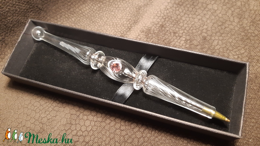 Üveg Toll - Swarovski 2 - otthon & életmód - papír, írószer - ceruza & toll - Meska.hu Üveg Toll - Swarovski 2 - otthon & életmód - papír, írószer - ceruza & toll - Meska.hu