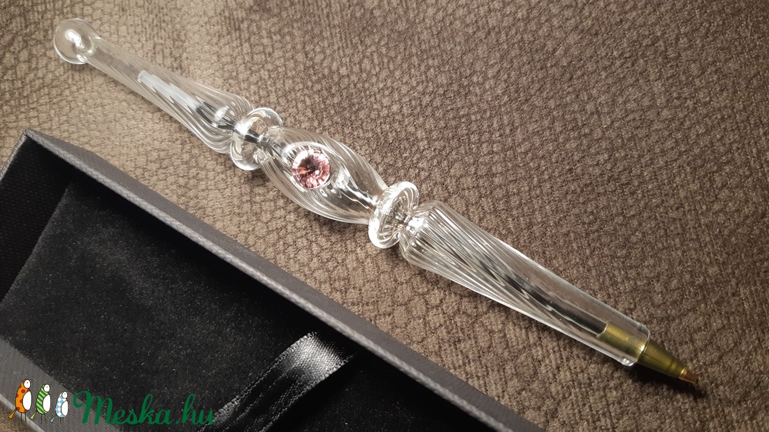Üveg Toll - Swarovski 2 - otthon & életmód - papír, írószer - ceruza & toll - Meska.hu Üveg Toll - Swarovski 2 - otthon & életmód - papír, írószer - ceruza & toll - Meska.hu